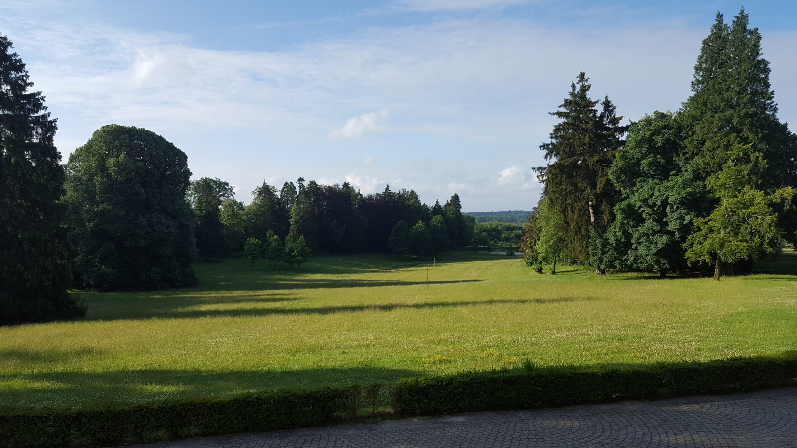 View of fifth hole of Davison course from the chateau