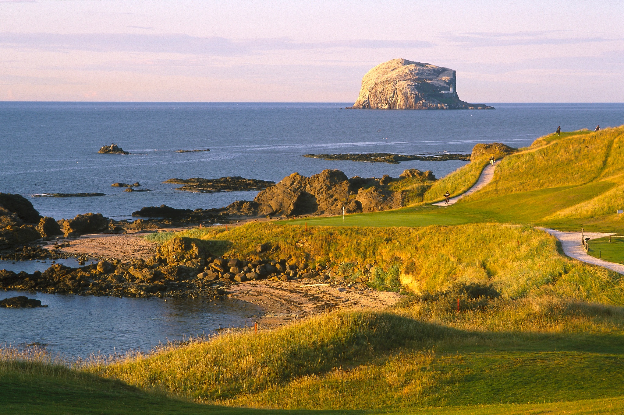 Looking towards the 13TH green of The Glen Golf Club at North Berwick with The Bass Rock on the  horizon (pic: P.Tomkins VisitScotland)