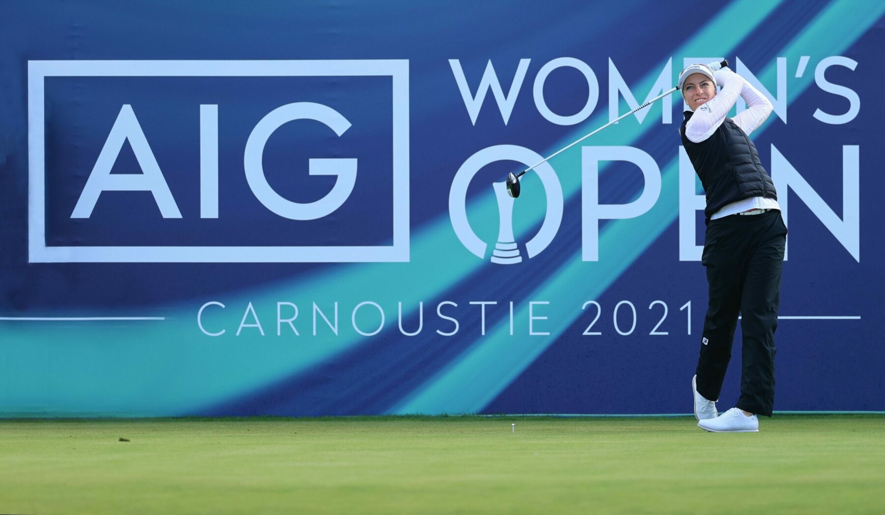 The 2020 AIG Women's Open champion and AIG ambassador Sophia Popov (credit The R&A)