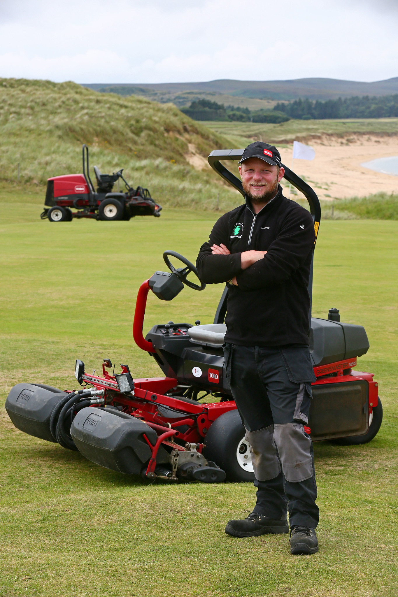 Jason Norwood winner of the Toro Student Greenkeeper of the Year Award 2019 at Reay Golf Club where he is course manager