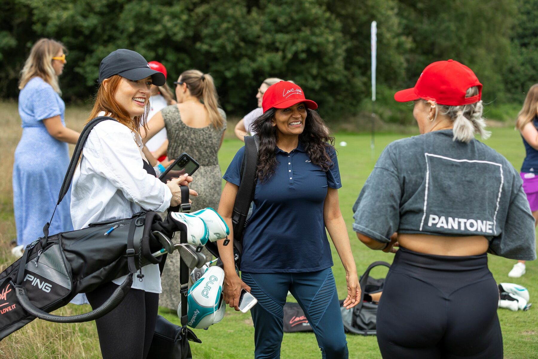 Participants (‘love.golfers’) enjoying a recent experience at Walton Heath Golf Club