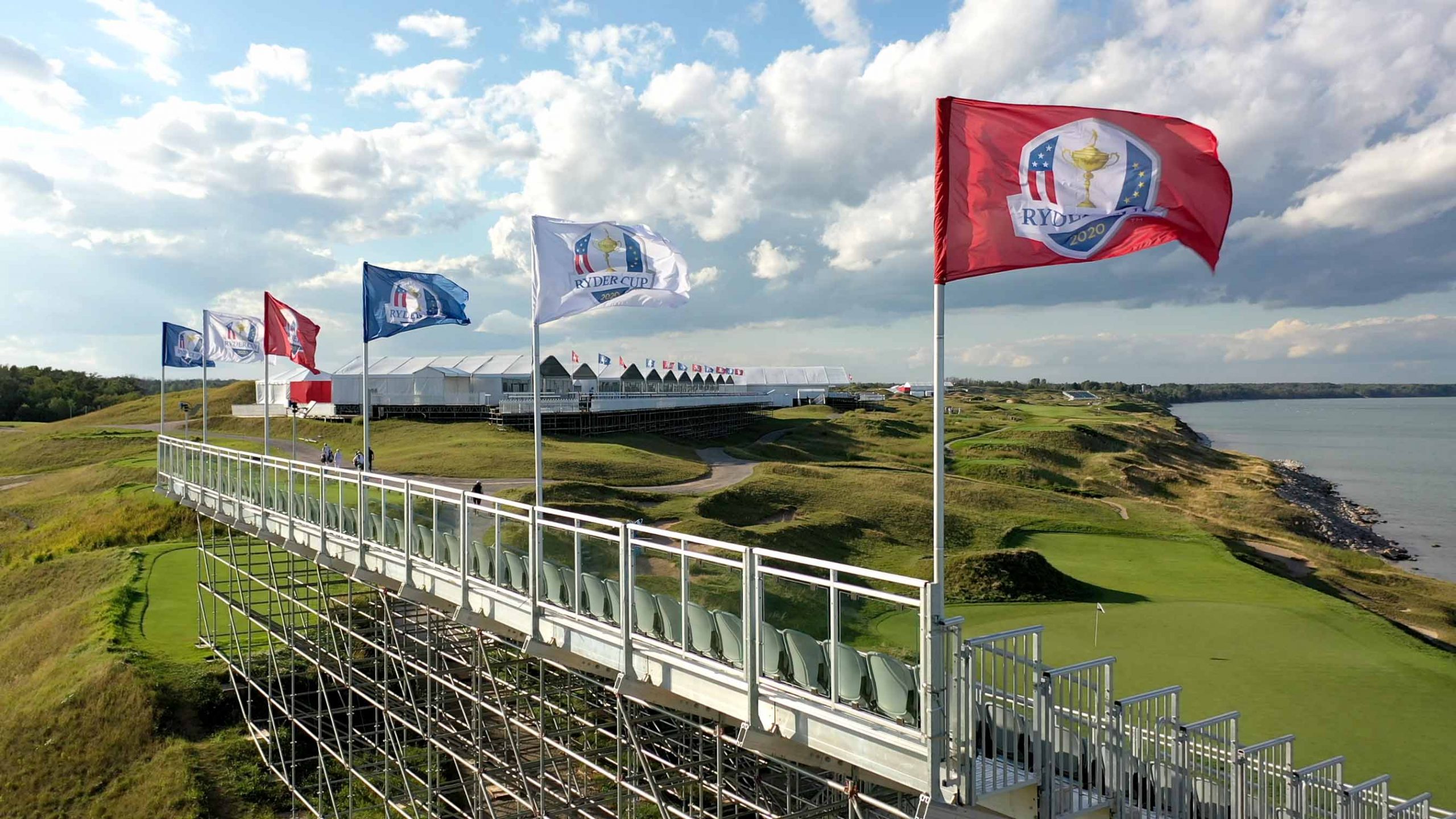 Ryder Cup grandstand at Whistling Straits in Kohler, Wisconsin.
