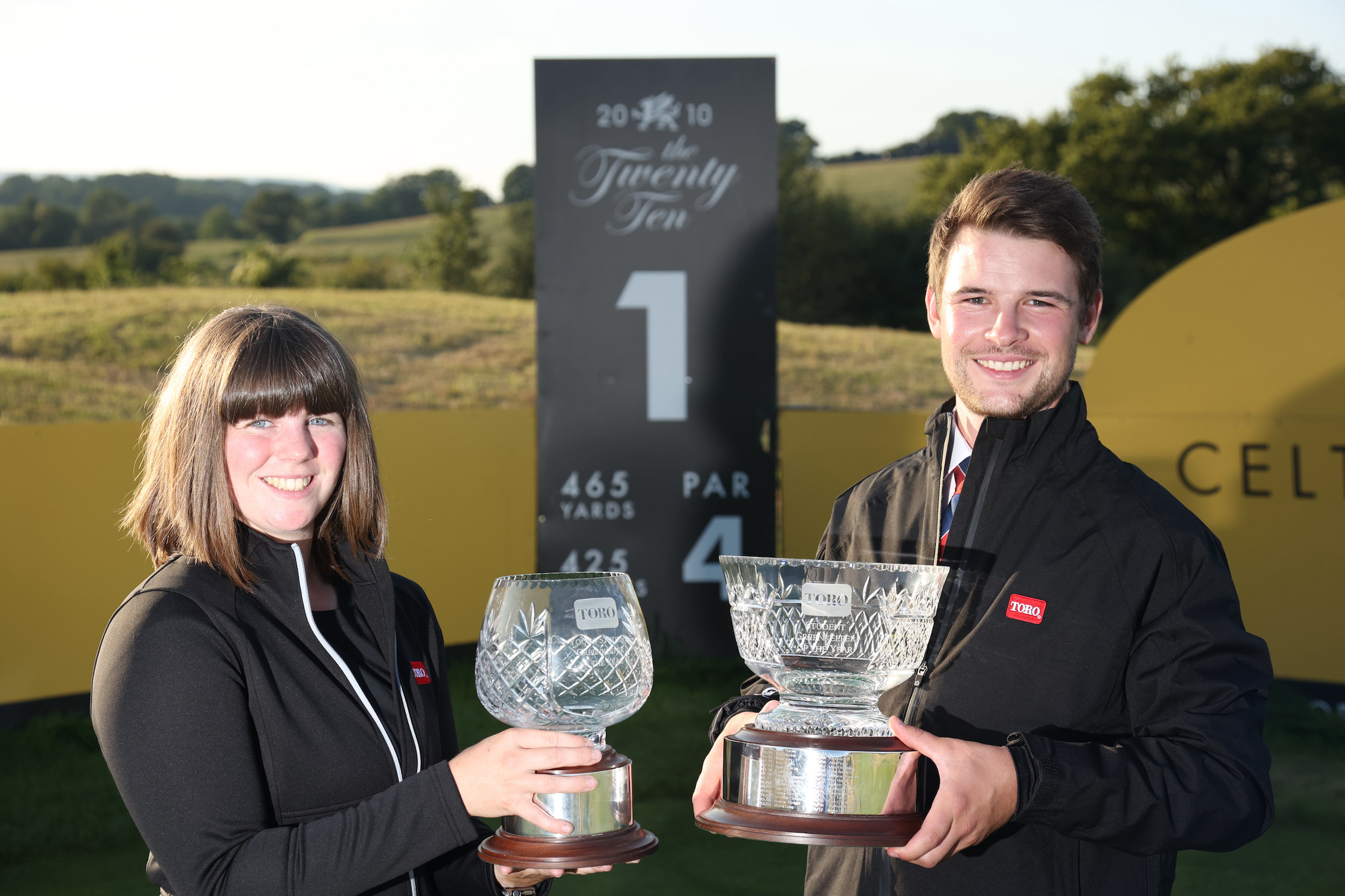 Award winners Rhian Barton and Matthew Milligan