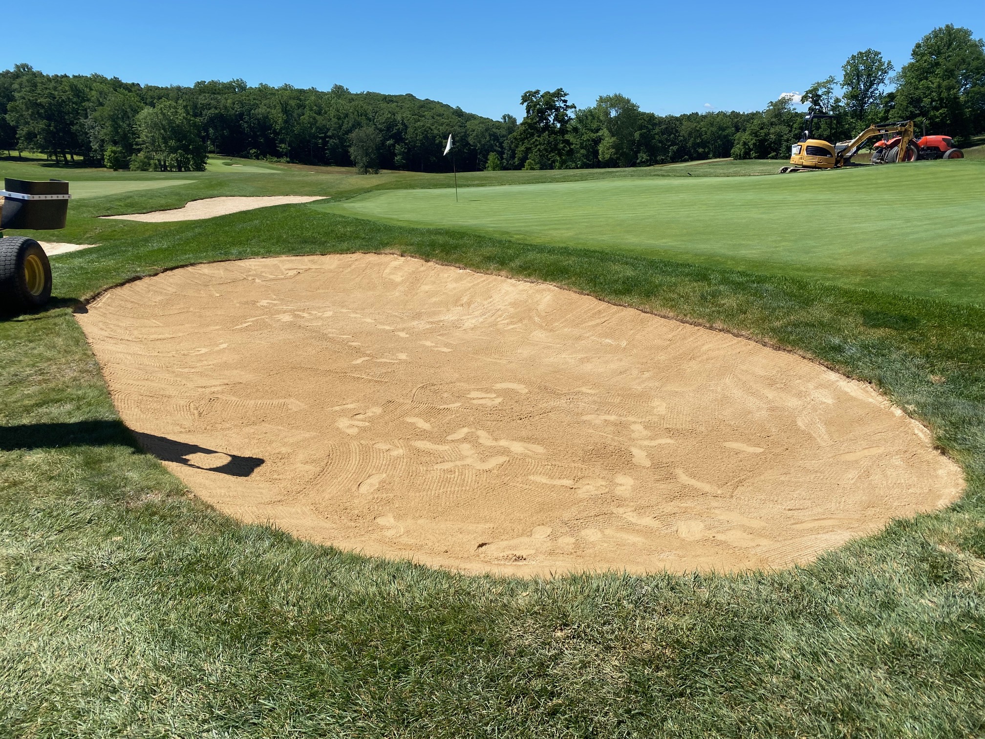 The new-look bunkers at Somerset Hills