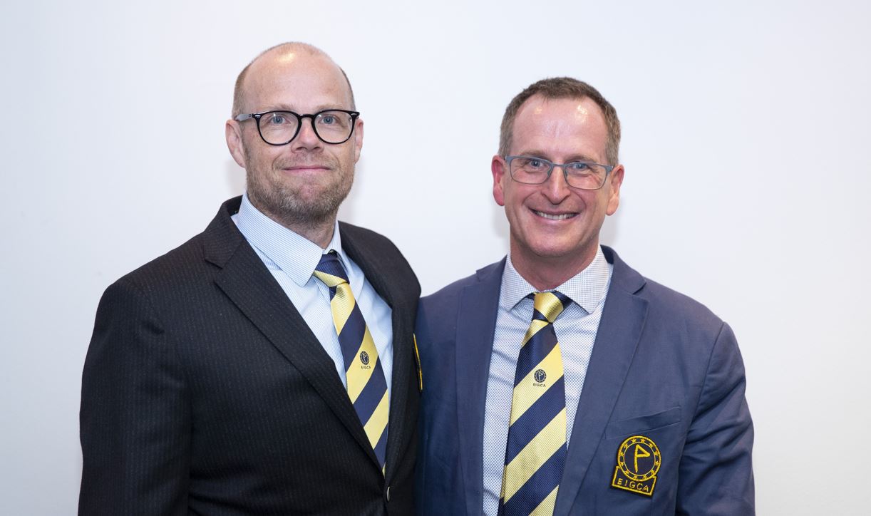 Caspar Grauballe MEIGCA, Vice President (left) and Tim Lobb MEIGCA, President (right) (Photo Copyright Mark Hawkins of Composed Images)