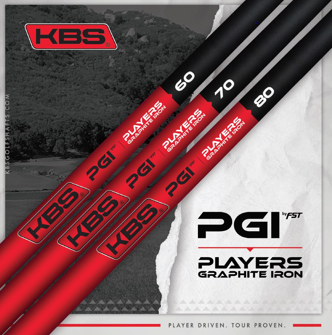 KBS PGI (PLAYERS GRAPHITE IRON) 70 8本 Set of 8 KBS PGI Players Graphite Iron Shafts Regular Plus