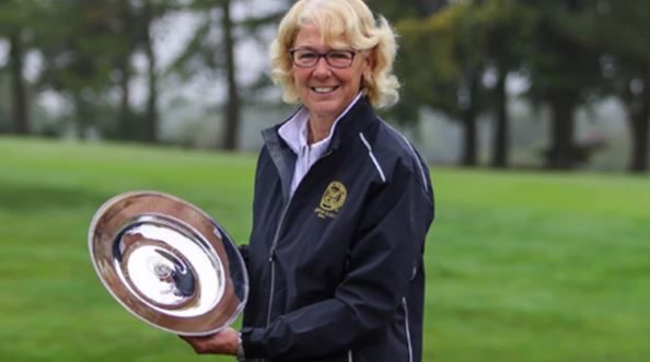 Sarah Bennett and trophy
