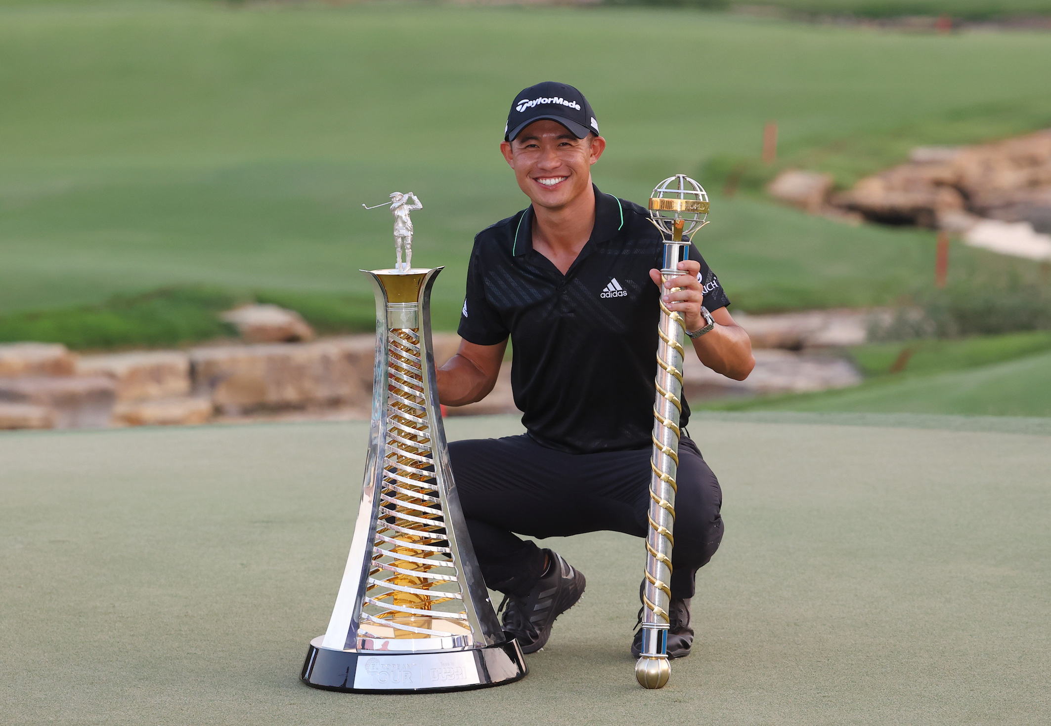 Collin Morikawa won the DP World Tour Championship and the European Tour's Race to Dubai (Photo by Andrew Redington/Getty Images)