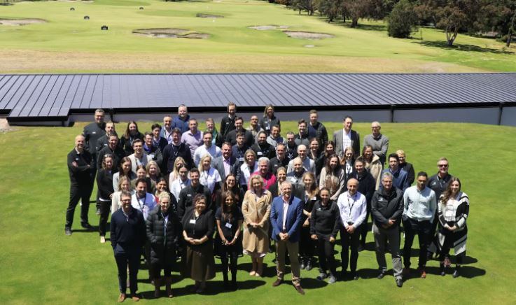 Golf Australia and PGA of Australia staff at the Australian Golf Centre today