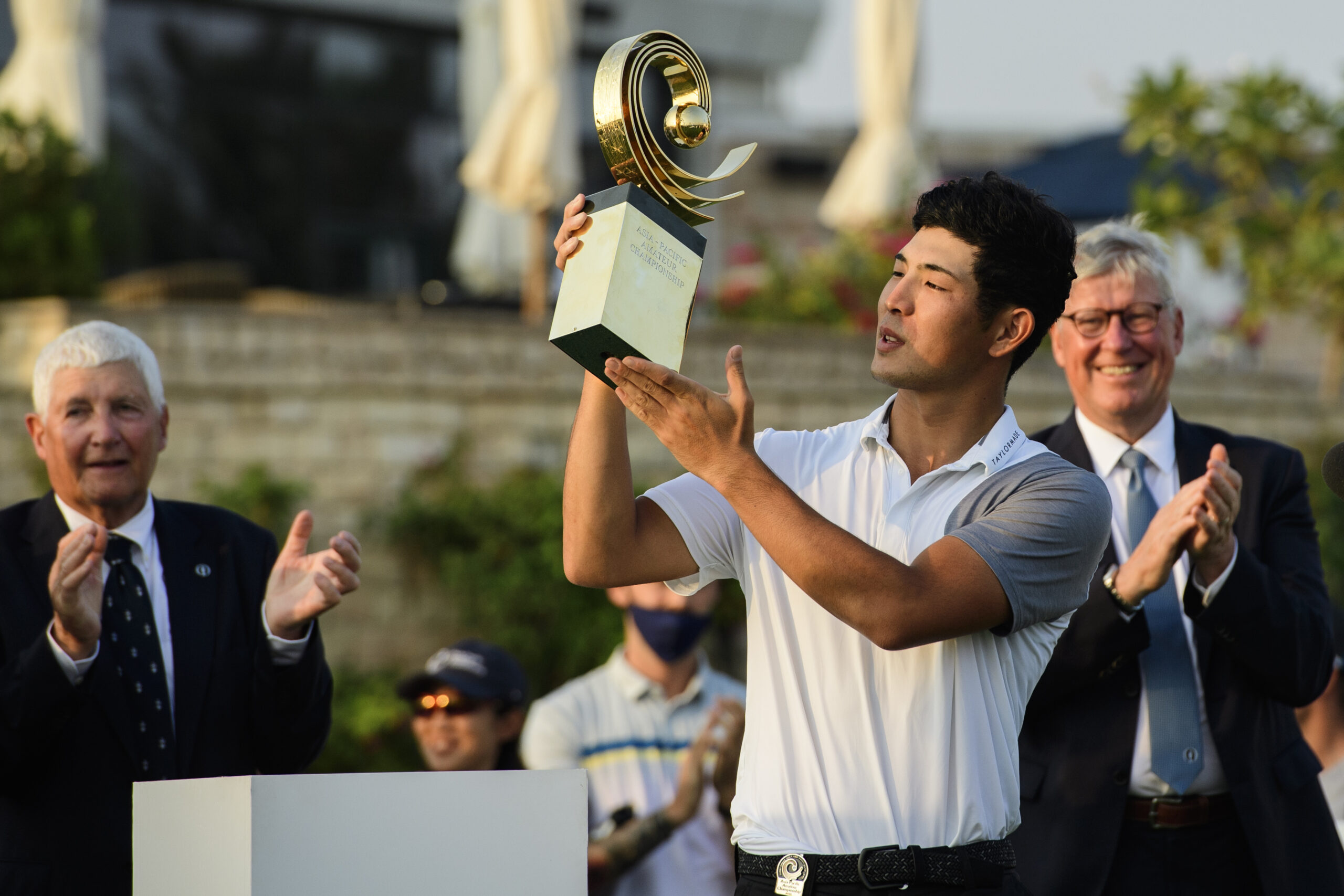 Keita Nakajima won the AAC trophy at the Dubai Creek Golf &amp; Yacht Club (Photograph by AAC)