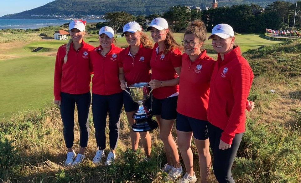 England's women’s squad won the European team title at Royal County Down in July