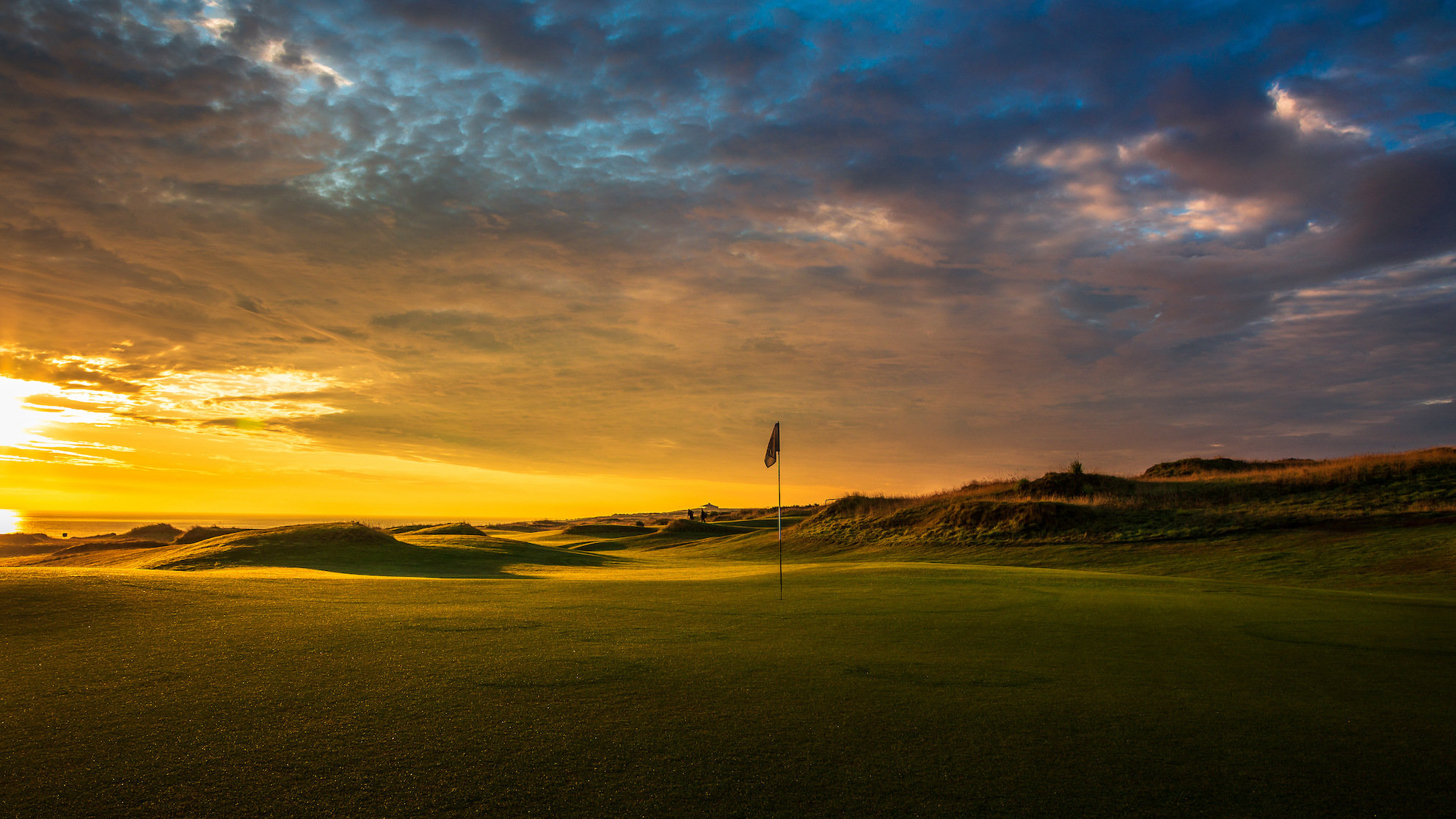Jonathan Wood's photo of the Castle Course in St Andrews won BIGGA's Landscape photo of the Year