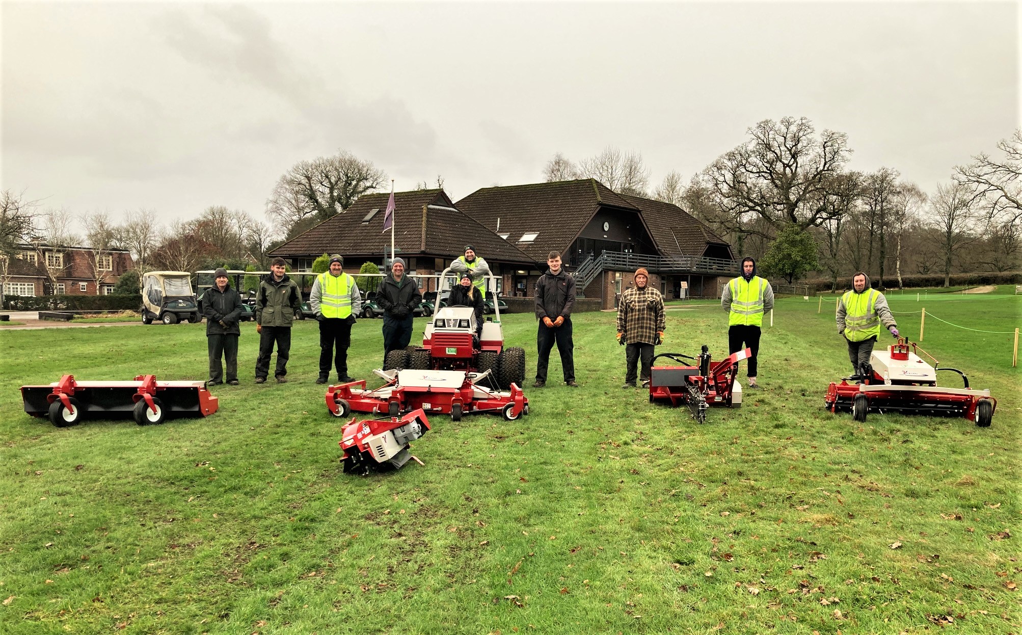 The new Ventrac fleet at Bramshaw Golf Club