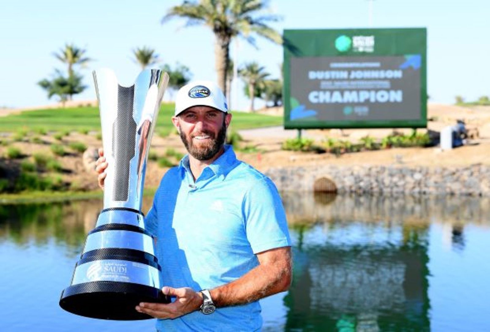 Dustin Johnson is the defending Saudi International Champion