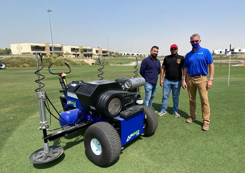 Nick Brown (right) and Air2G2 in Dubai