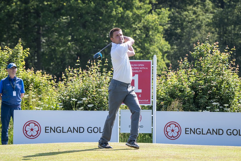 Kipp Popert, who has Cerebral Palsy affecting his lower body, won the 2021 English Open for Golfers with a Disability
