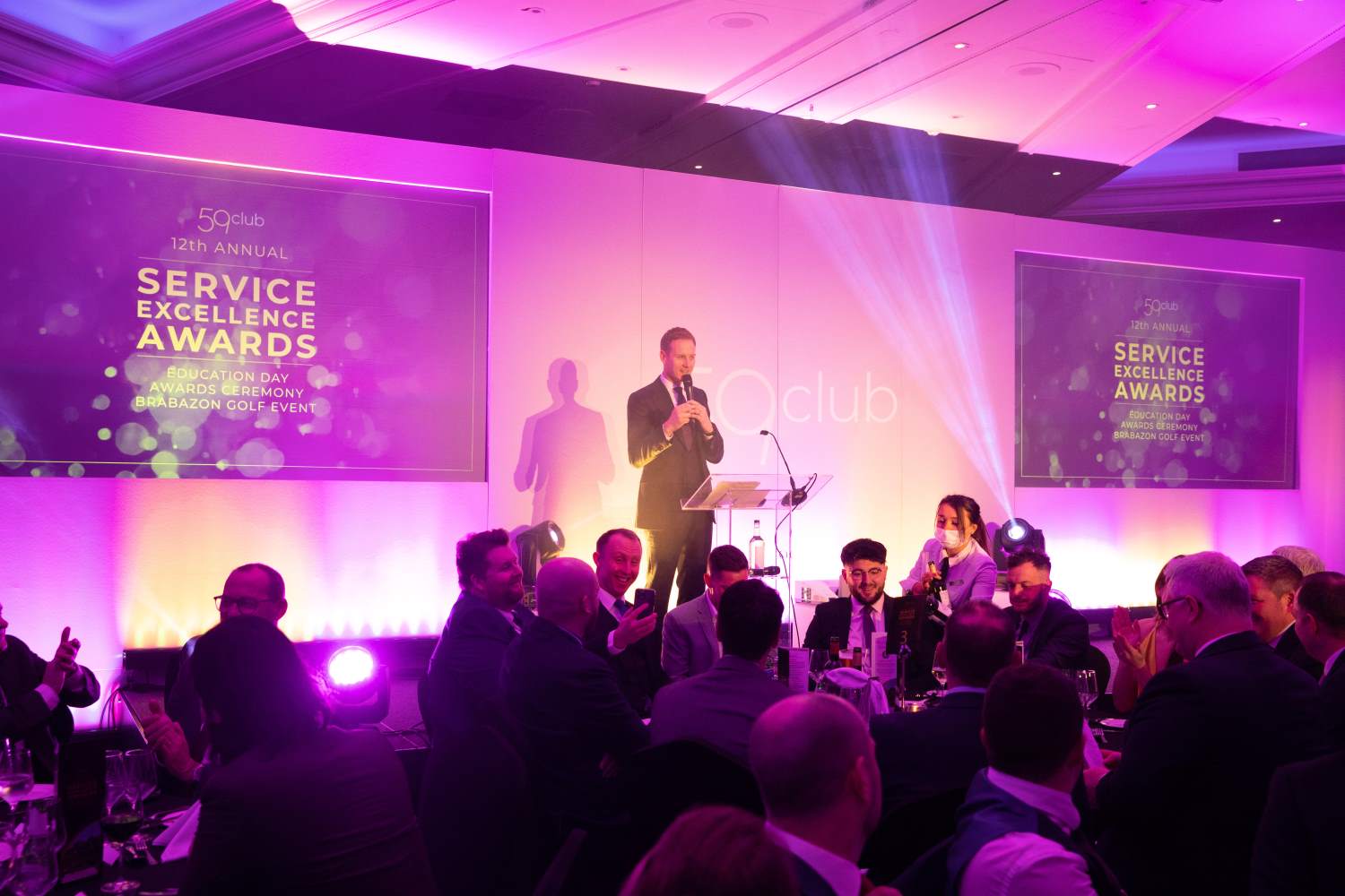 Dan Walker hosting the 59club Service Excellence Awards