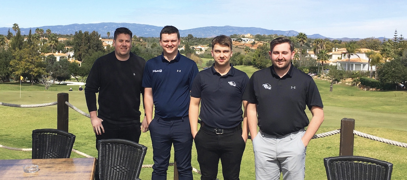 Some of the members of the YGT sales team who are heading out to the Algarve