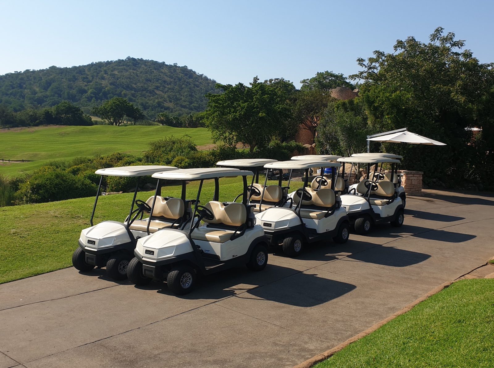 New Club Car vehicles at Sun City’s Lost City Golf Course