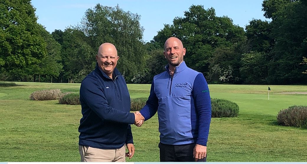 STRI’s Paul Woodham (left) and GCMA’s Tom Brooke celebrate the announcement of the strategic partnership