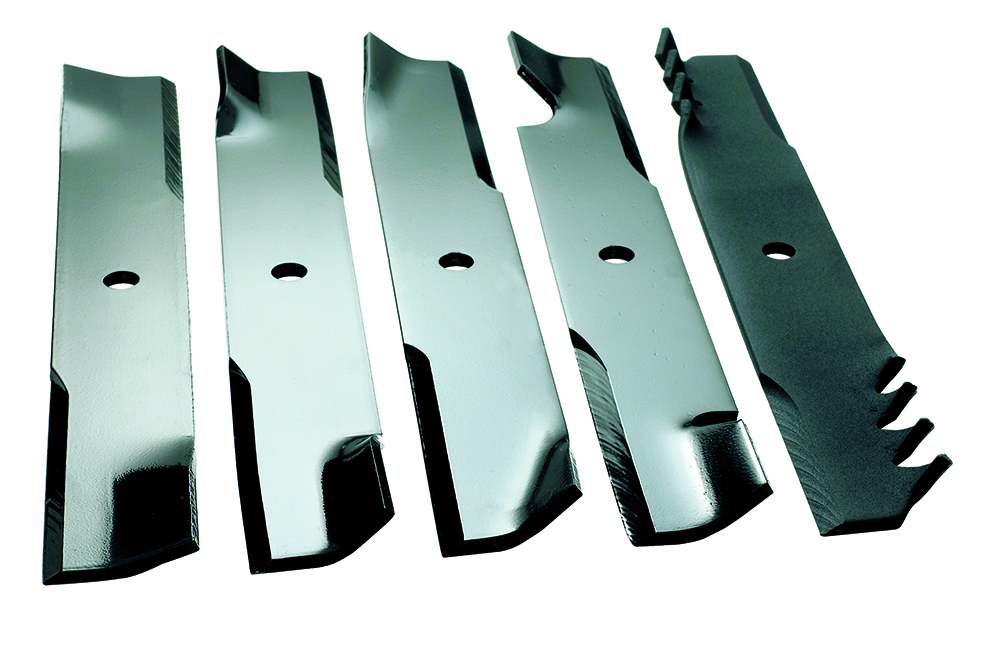 Toro has different blade designs for different times of the year. The ‘low Sail’ blade (right) is a good choice for summer