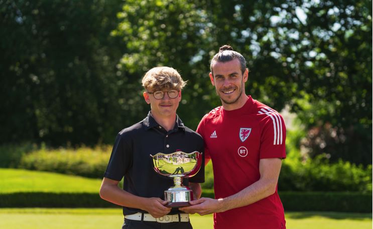 Calum Hook with Gareth Bale