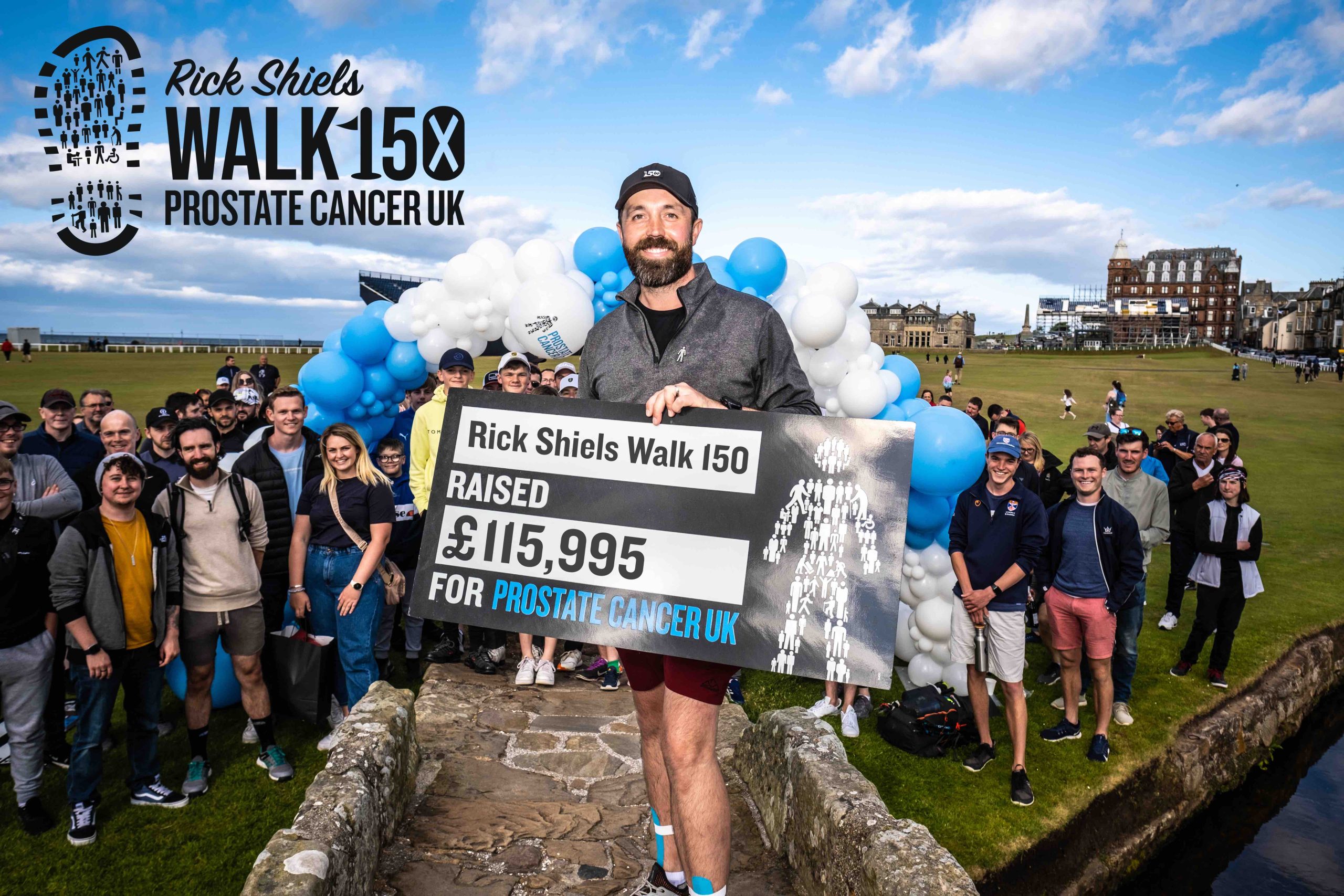 Last year saw Rick Shiels raise £127,000 for charity Prostate Cancer UK with a sponsored walk with a golf bag on his back. This year he's doing it on a two-seater bike