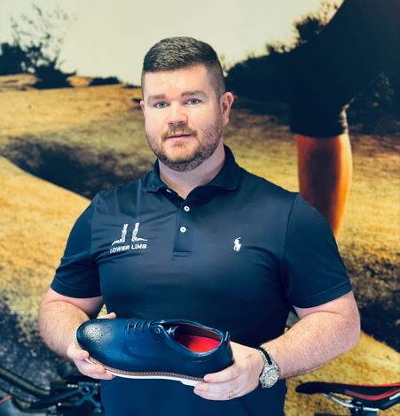 Paul McMullan with the Churchill shoe from Duca del Cosma