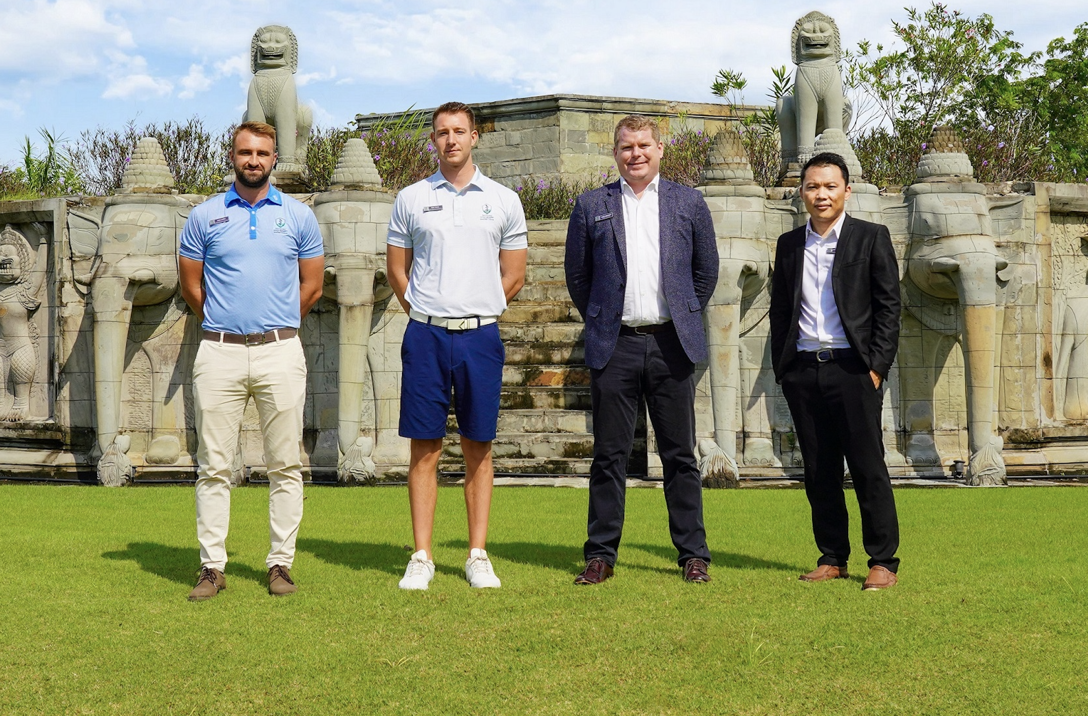 The new leadership team at Vattanac Golf Resort: James Durkin (Golf Operations Manager) Rory Tinker (Head Golf Professional), Chris Geraghty (General Manager)  and Sambath Chheang (Sales &amp; Marketing Manager)