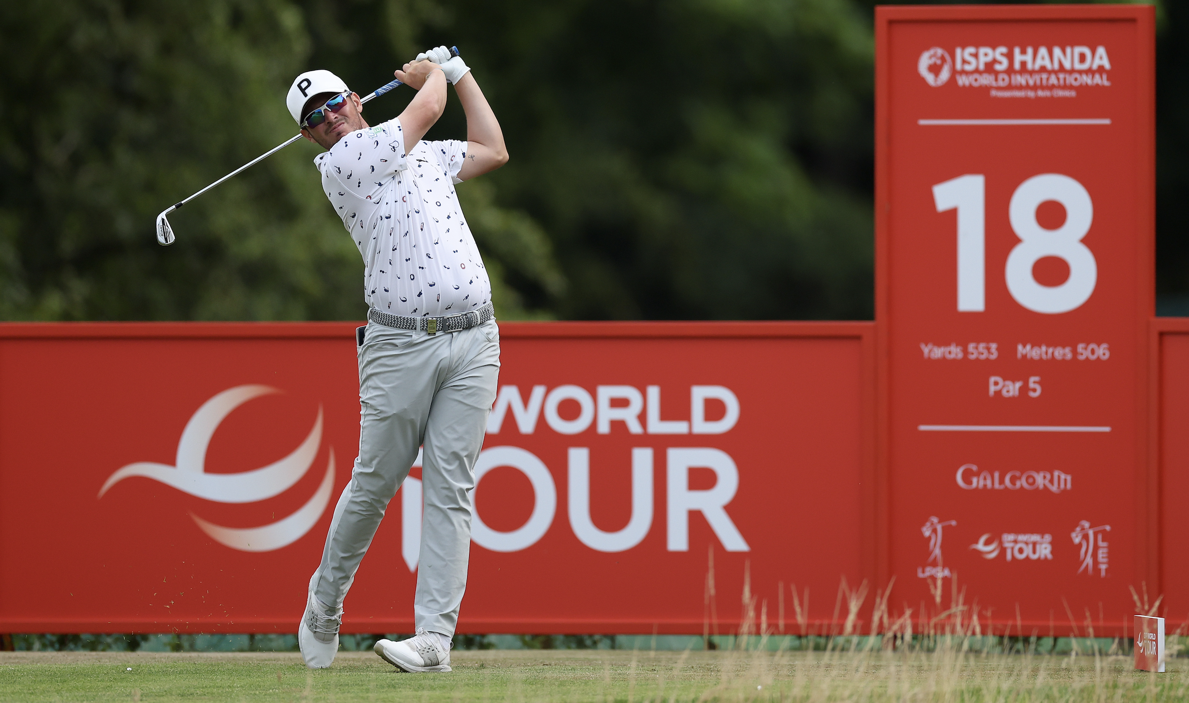 Ewen Ferguson in action during his win at the ISPS Handa World Invitational  in August