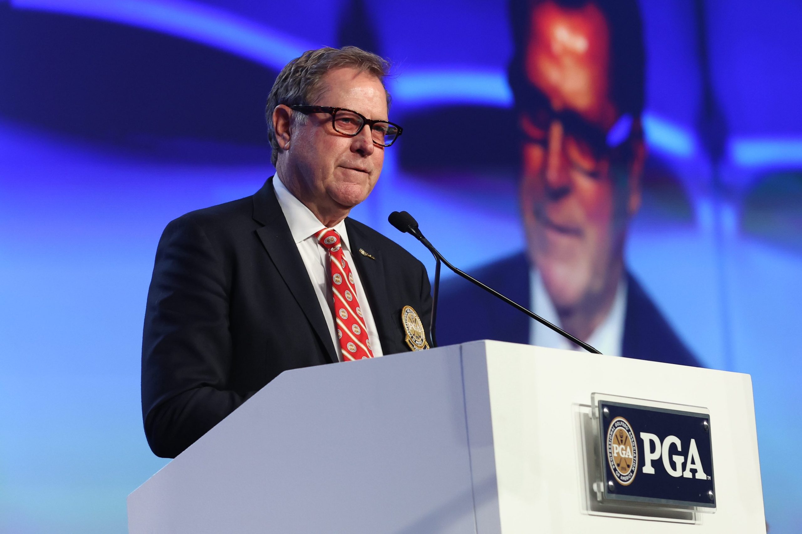 PGA of America President John Lindert during the induction for the 106th PGA Annual Meeting
