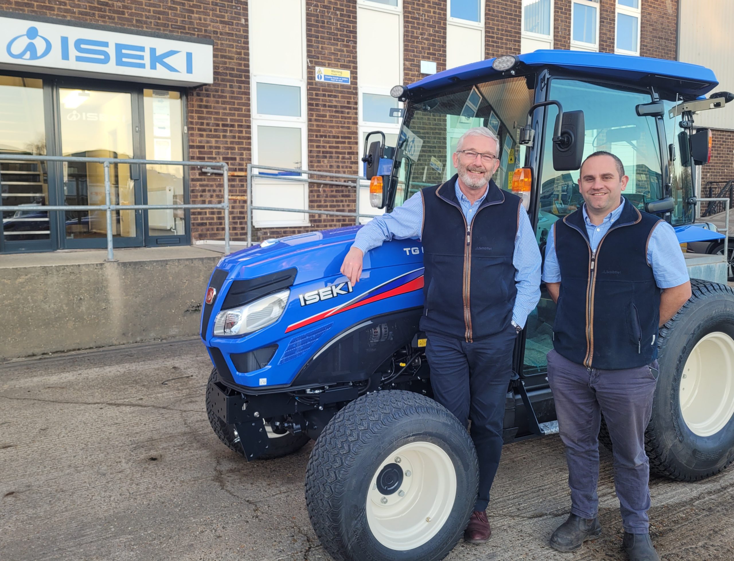 ISEKI UK new Sales Director Alan Prickett, Sales Director (left) with Phil Self, Regional Sales Manager