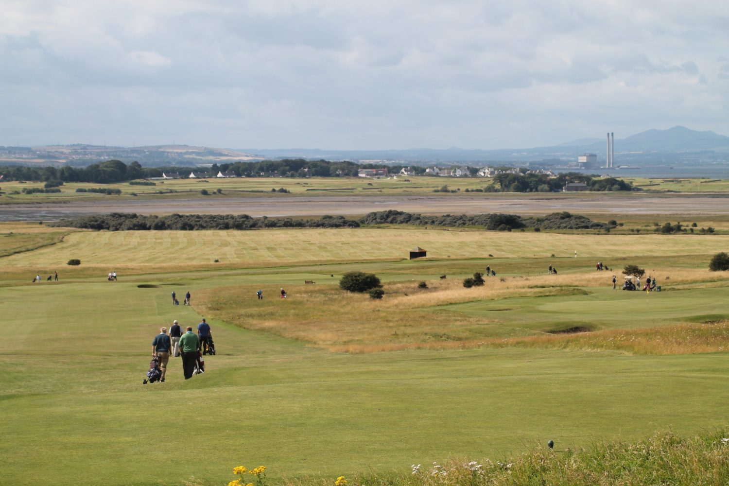 View from 8th tee towards Kilspindie GC and Edinbugh (credit Luffness New Golf Club)
