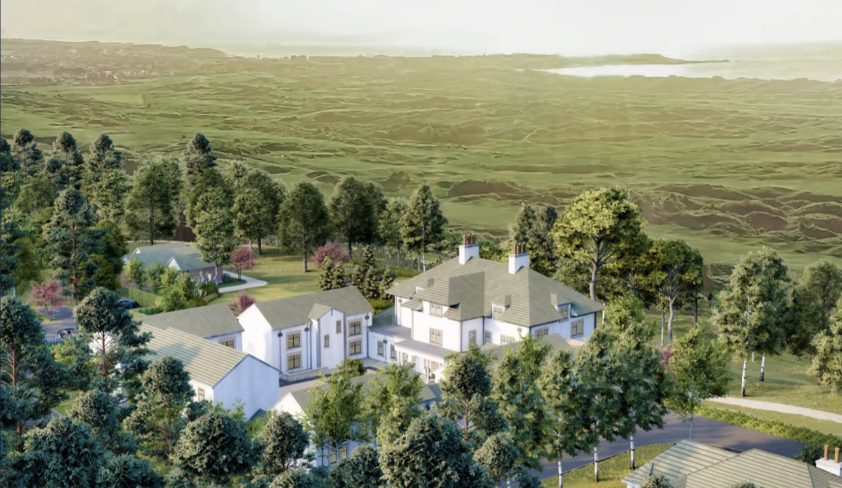 An artist's impression of the Dunluce Lodge, which will overlook Royal Portrush Golf Club
