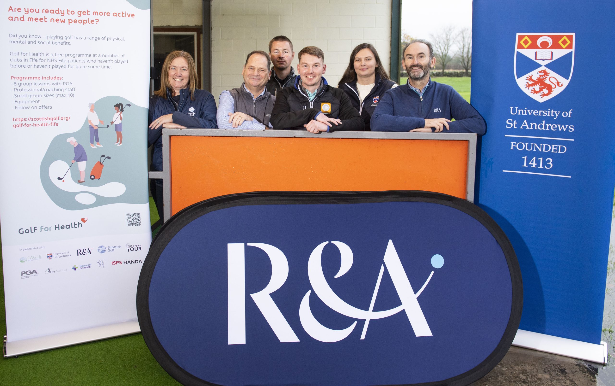 Karin Sharp, Chief Operating Officer, Scottish Golf
Paul Murphy, Chief Executive Officer, Fife Golf Trust
Alasdair McDonald, PGA Professional, Dunnikier Park GC
Gregor MacDonald, PGA Professional, Cluny Clays GC
Lynsey Brown, Research Fellow, School of Medicine, University of St Andrews
Kevin Barker, Director – Golf Development at The R&amp;A