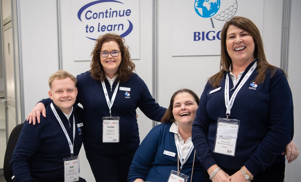 Members of the BIGGA team at Continue to Learn 2023