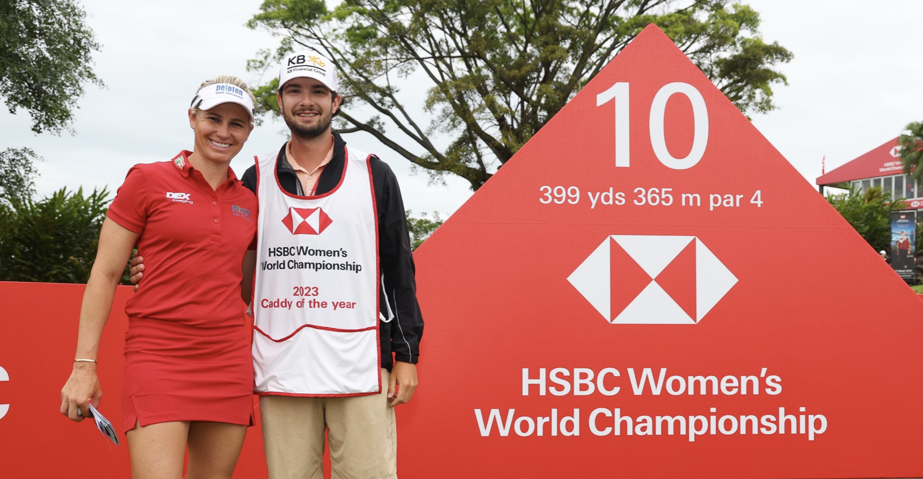 David Eller with LPGA Tour player Ryan O'Toole