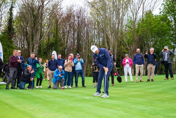 Padraig Harrington at the opening of the new putting course at Marlay Park in Dublin