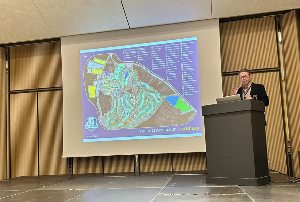 EIGCA Member Dave Sampson talked about the work that has gone into redesigning 2023 Ryder Cup venue Marco Simone