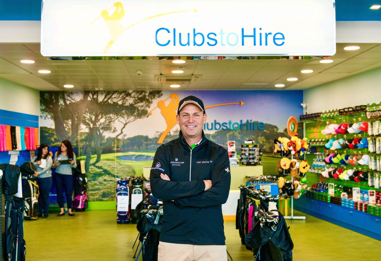 Brand Ambassador,  David Howell pictured at the Clubs to Hire,  Faro Airport Shop