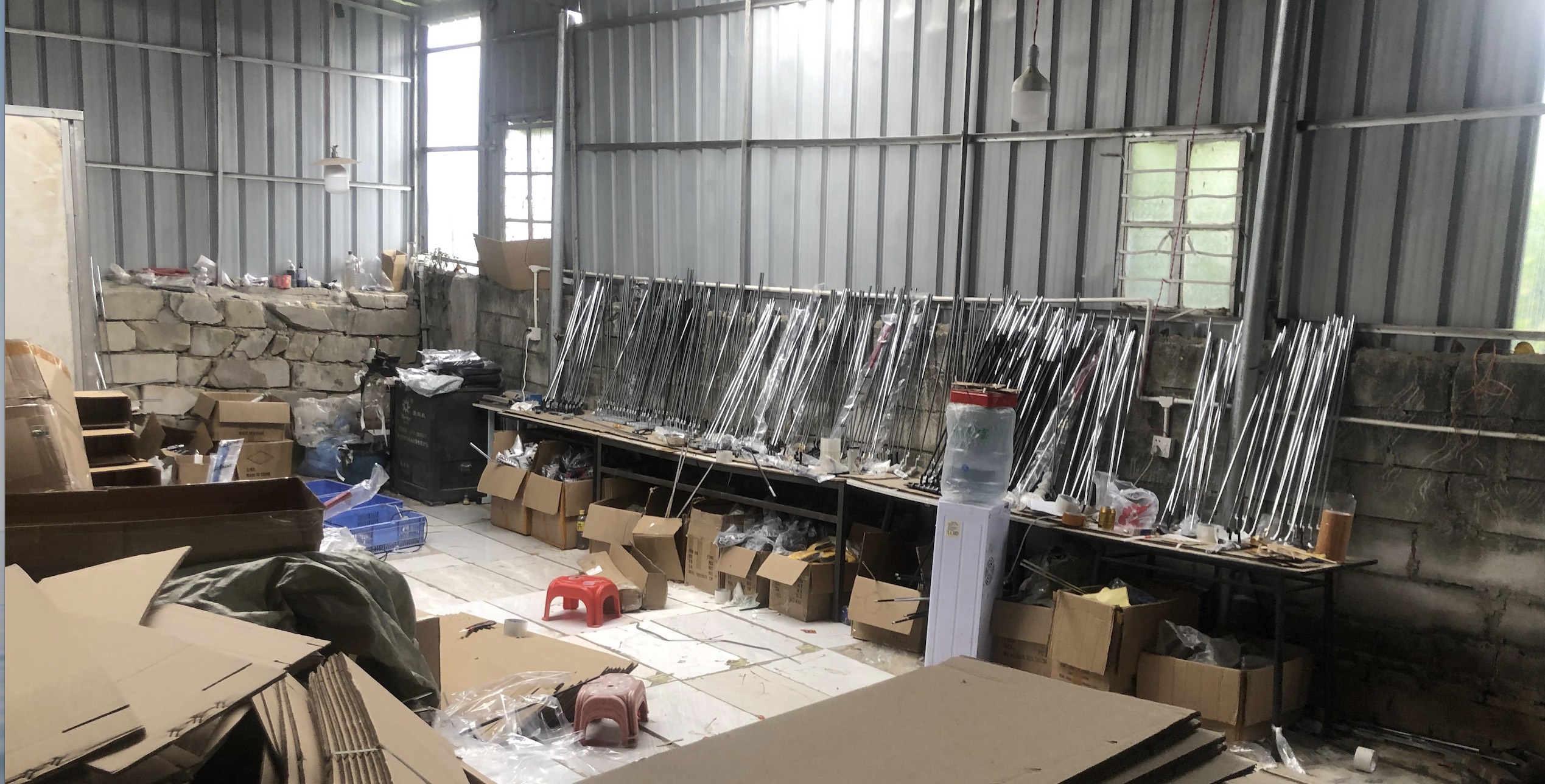 Some of the counterfeit clubs seized in four separate raids across China earlier this year