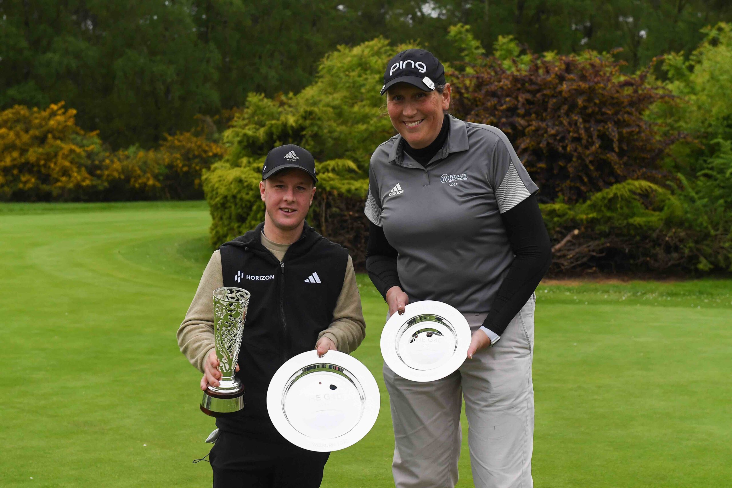 Brendan Lawlor and  Kim Moore at the G4D Open at Woburn