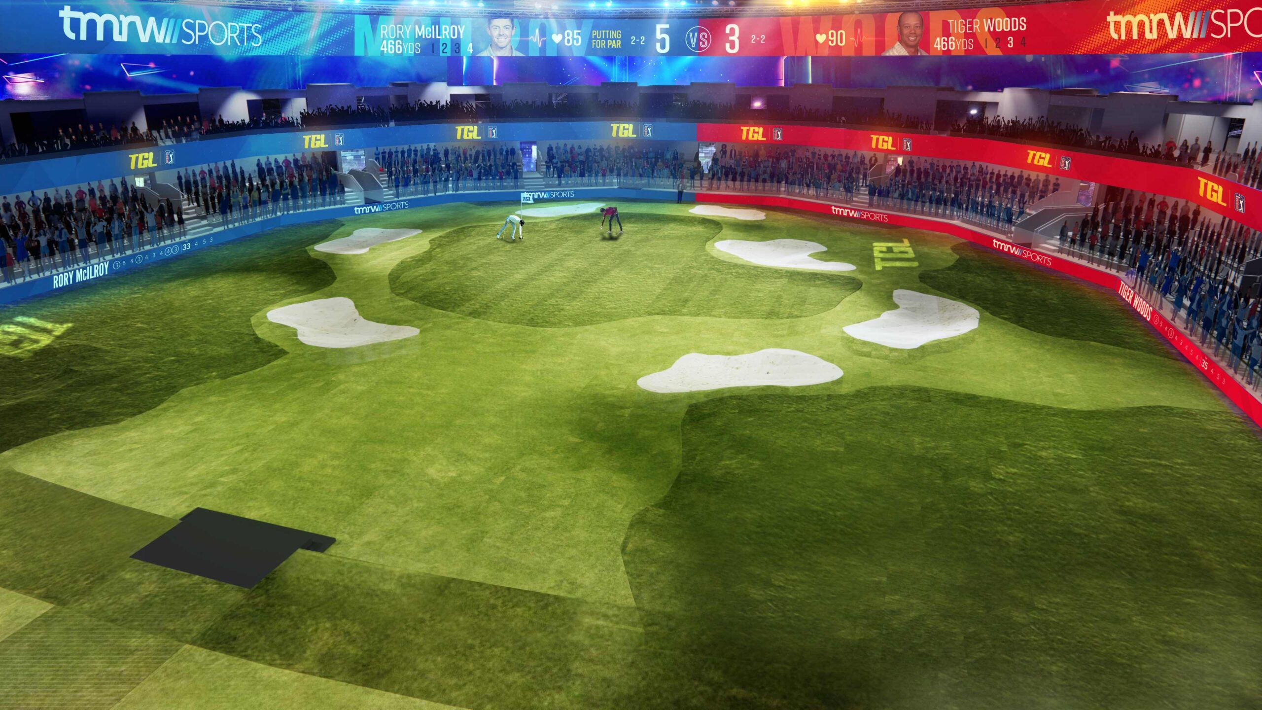 A purpose-built stadium is being developed in Palm Beach Florida to host the TGL events