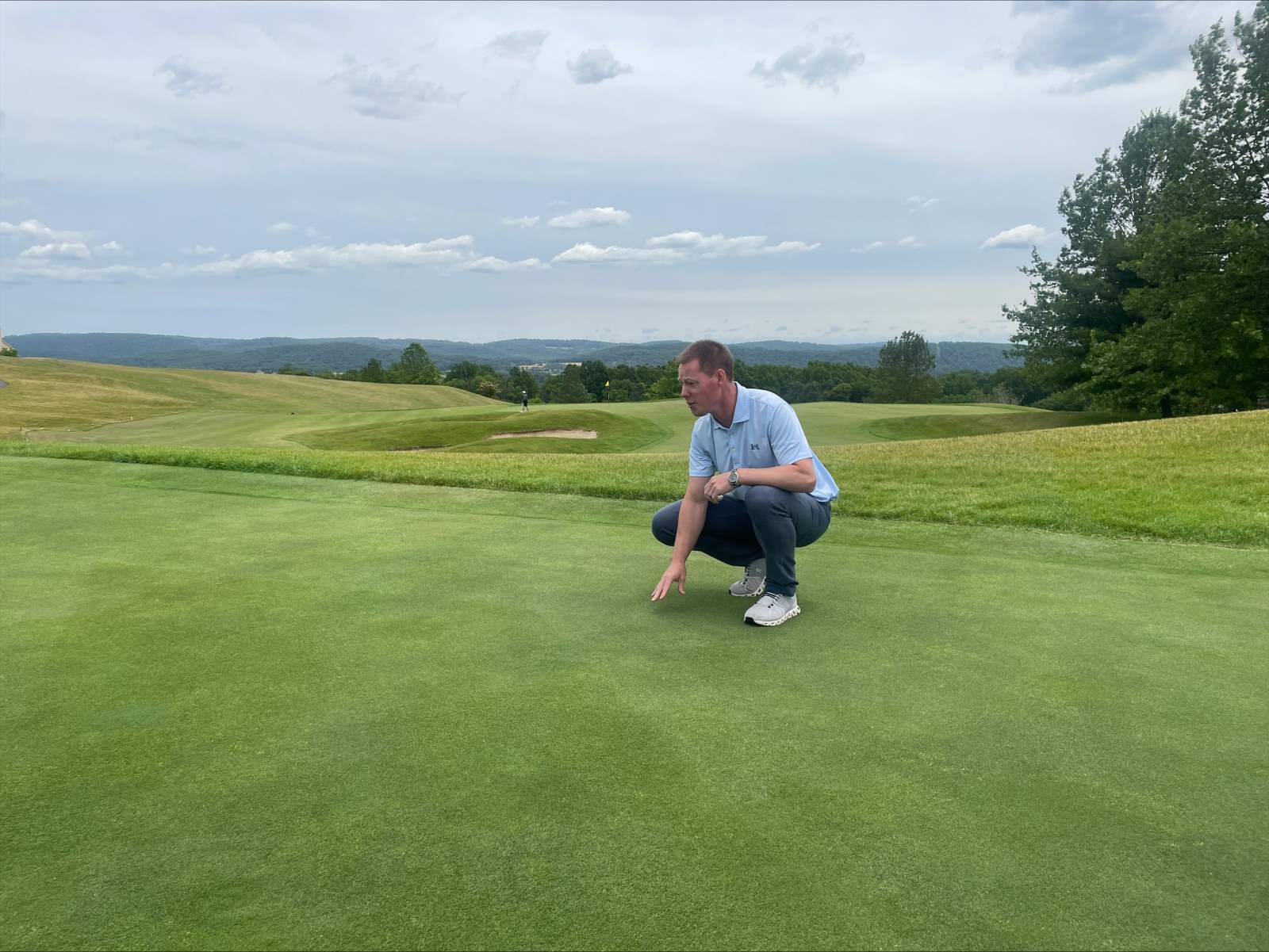 Adam Moeller on course