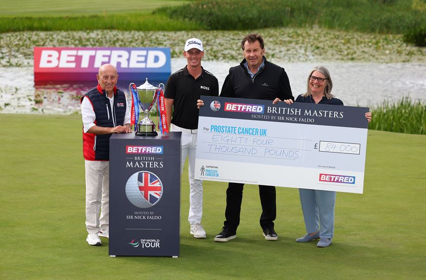 From left: Fred Done, Daniel Hillier, Sir Nick Faldo and Laura Kerby (photo Getty Images)