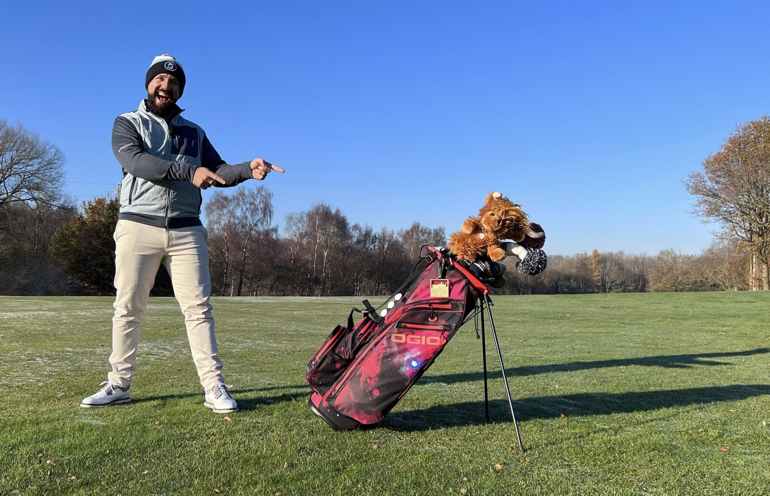 Golf content creator Peter Finch is a brand ambassdor for OGIO