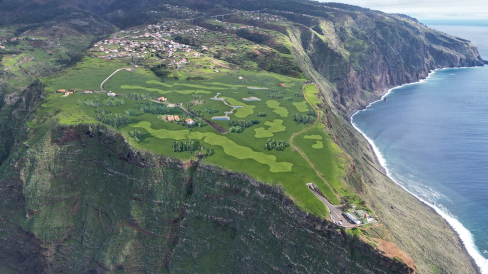 An CGI image of the location of the new Nick Faldo-designed course at Ponta do Pargo in Madeira which is set to open in 2026