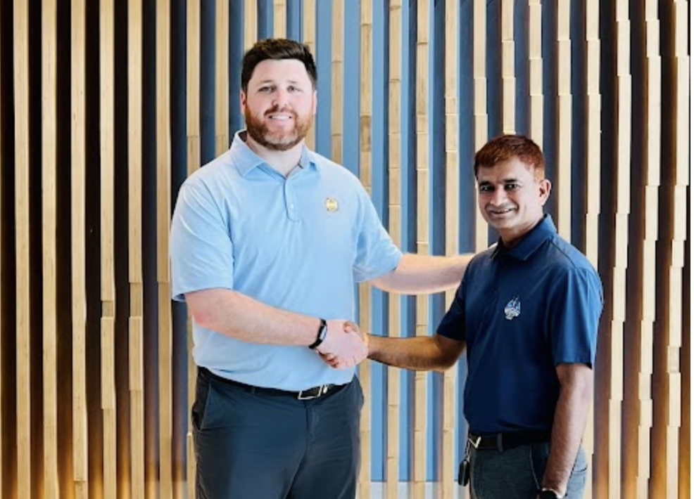 PGA of America Global Development Director Sean Thornberry and Aivot Golf &amp; Sports Management Private Limited CEO Alok Tiwari