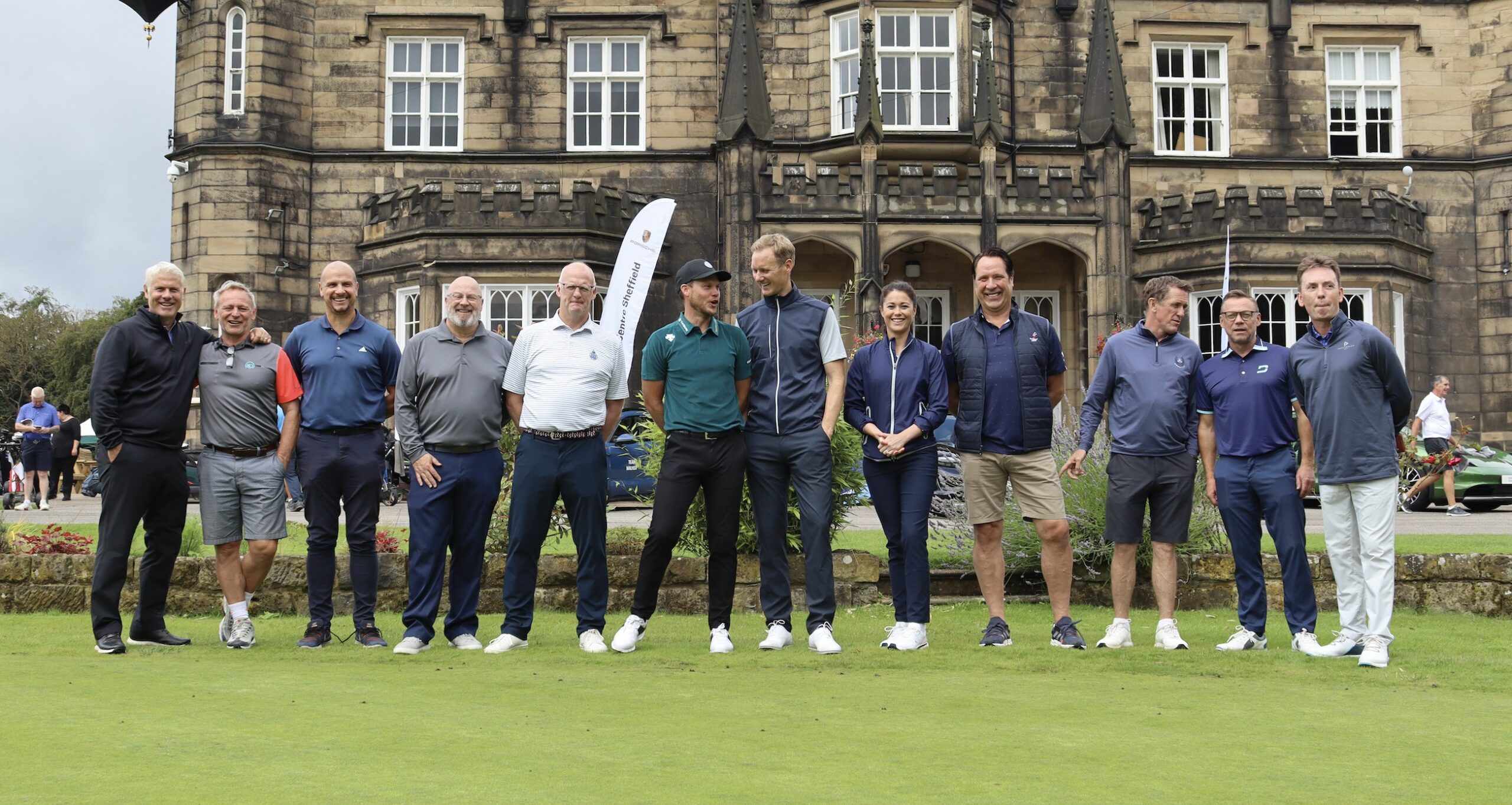 Celebrities from the world of sport joined Danny Willett and Dan Walker at the charity golf day held at Rotherham Golf Club, Willett's home club