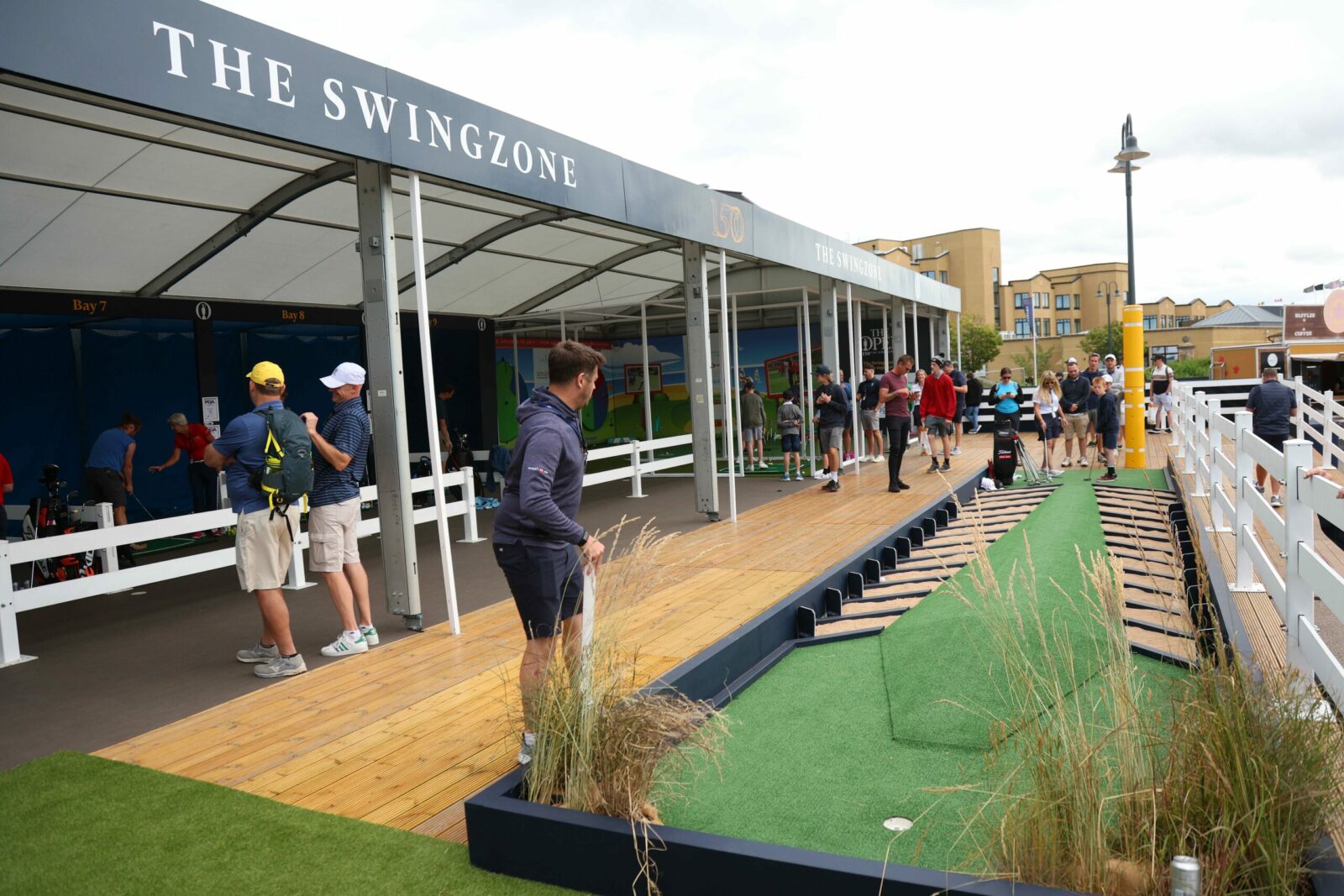 The R&A Swingzone at The 150th Open at St Andrews (Photo by Andrew Redington/Getty Images)